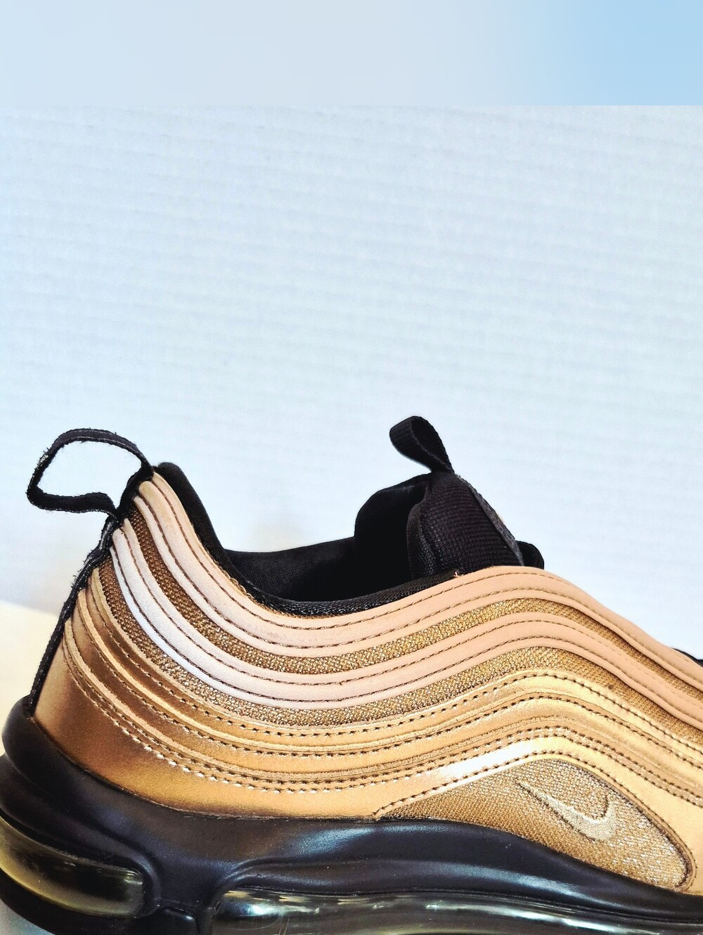 Nike Men’s Air Max 97 in Metallic Gold and Black